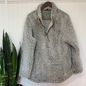 Stoic Long Pile 1/4 ZIP Fleece Pullover NWT